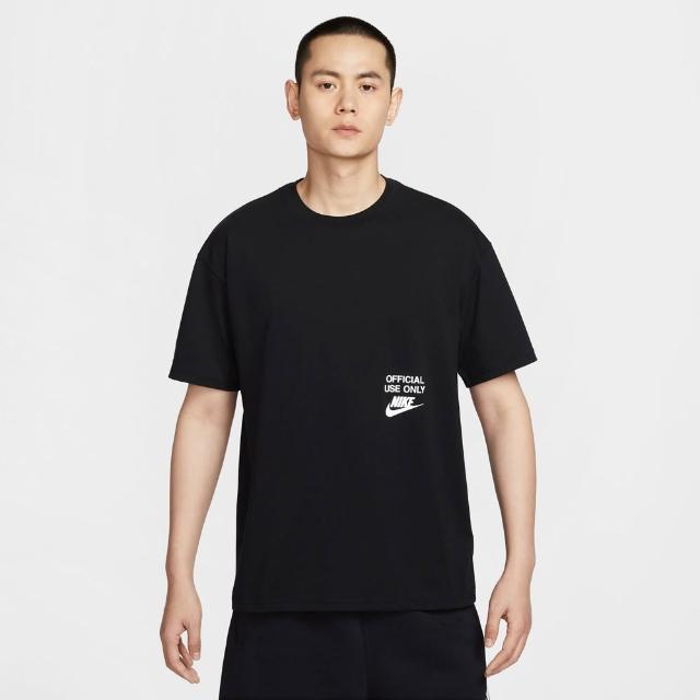 【NIKE 耐吉】短袖上衣 男女 中性款 落肩寬鬆版型 AS U NSW TEE M90 OC REMIX 黑 HJ0775-010