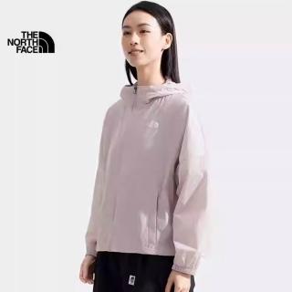 【The North Face 官方旗艦】北面女款灰色DWR防潑水防風外套｜8C521OA