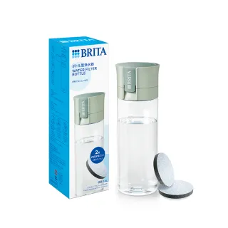 【BRITA】官方直營 隨行濾水瓶 森林綠(共1瓶2片濾芯)