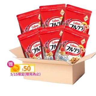 【Calbee 卡樂比】富果樂水果麥片(380gX6入)