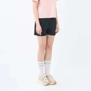 【GIORDANO 佐丹奴】女裝防曬抗UV冰涼感短褲(09 標誌黑)