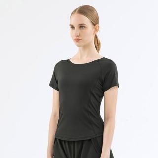 【時尚巴黎】現貨+預購 女短袖運動服T恤瑜珈服親膚透氣速乾瑜伽服運動上衣跑步修身顯瘦(涼感網紗5色74ld16)