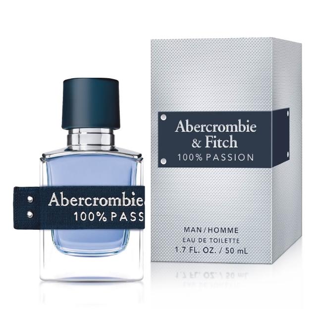 【Abercrombie & Fitch】百分百熱情男性淡香水50ml(專櫃公司貨)