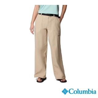 【Columbia 哥倫比亞】女款-防曬UPF50防潑長褲-卡其色(UAR20010KI/JS)