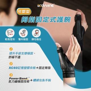 【BodyVine 巴迪蔓】可塑型拇指固定式護腕-1只(拇指關節固定 有效避免過度彎折 XC-82000)