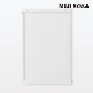 【MUJI 無印良品】SUS側板/大/亮面淺灰 3段對應/寬37.5×深1.6×高58.5cm(大型家具配送)