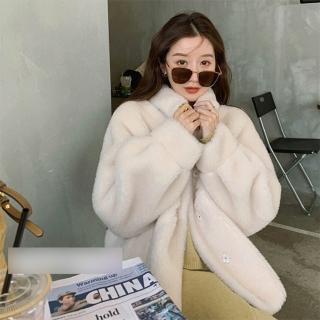 【紐約精品】現貨+預購 羊羔毛外套皮衣夾克(美拉德保暖皮毛一體顆粒羊剪絨女外套5色a1it26)