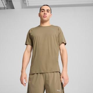 【PUMA】短袖上衣 男 歐規 VELOCITY TRIBLEND 棕綠 52660383