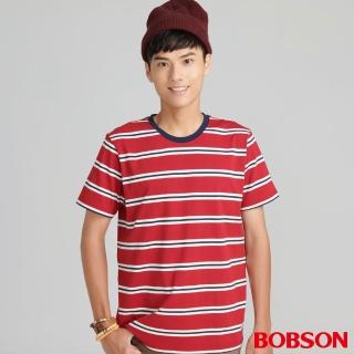 【BOBSON】男款條紋上衣(70028-16)