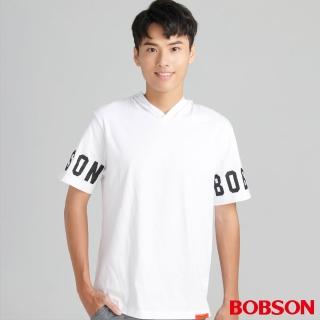 【BOBSON】男款連帽印圖上衣(71047-80)