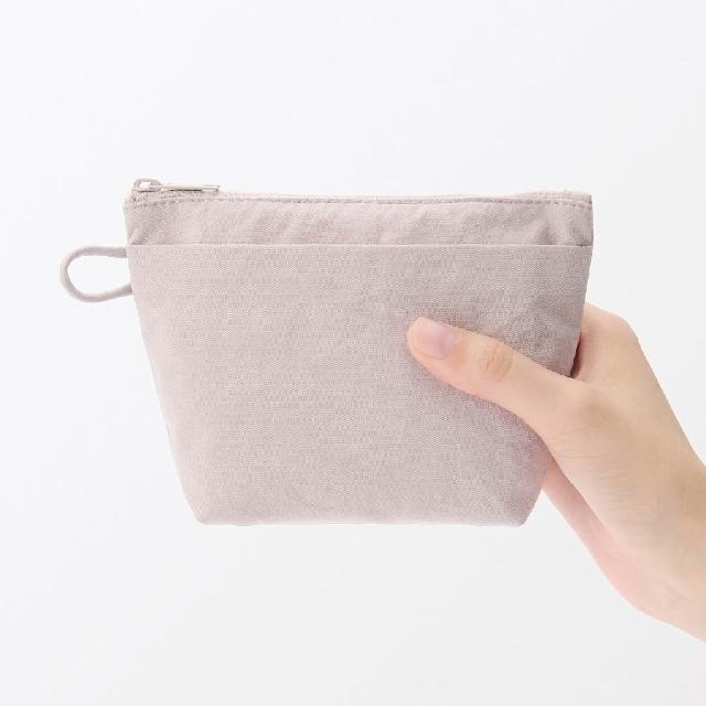 【MUJI 無印良品】皺褶尼龍廣口收納袋/M.約15*9*4.5cm(共3色)