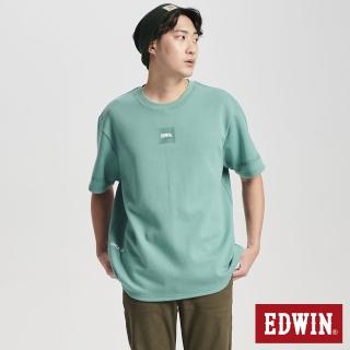 【EDWIN】男裝 涼爽吸濕排汗短袖T恤(綠色)