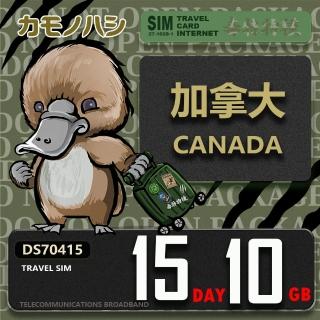 【platypus 鴨嘴獸】Travel Sim 加拿大 15天10GB 上網絡卡