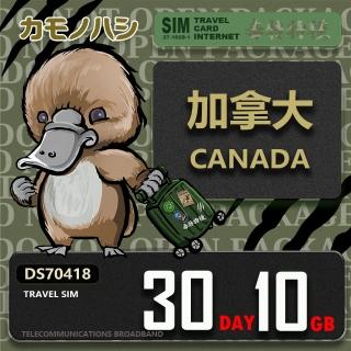 【platypus 鴨嘴獸】Travel Sim 加拿大 30天10GB 上網絡卡