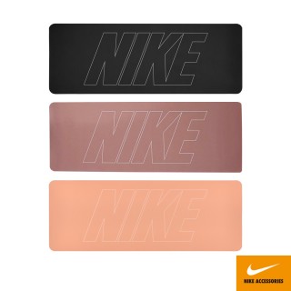 【NIKE 耐吉】雙面瑜珈墊 4MM YOGA MAT 012黑/201藕紅/809粉橘(塑身 健身 運動墊 訓練墊 止滑 輕巧 便攜)