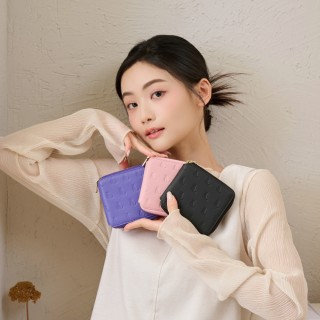 【Premium Authentic】PA 晨．Kitty貓咪真皮短夾-附彩盒-多色任選(PA 真皮 短夾 皮夾 情人節禮物 拉鍊)