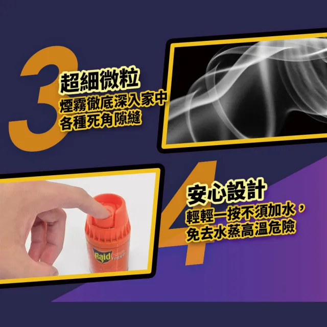 【雷達】煙霧殺蟲劑3+2入/盒(42.5g*5入)
