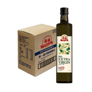 【泰山】第一道冷壓橄欖油500ml/瓶×6入組