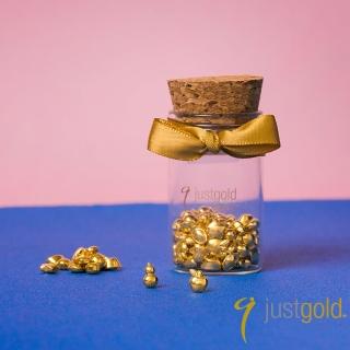 【Just Gold 鎮金店】9999黃金小金豆 1g(三入組-網路限定)