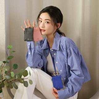 【Premium Authentic】PA．Life真皮掛繩零錢卡套-多色任選(PA 真皮 證件套 識別證 卡套 商務 情人節禮物)