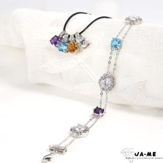 【JA-ME】天然寶石四喜四色項鍊(618/買就送/禮物/現貨)