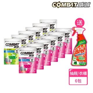 【Combat 威滅】衣櫃/抽屜 除蟲片 6包組