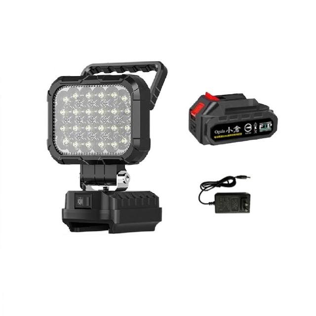 【Ogula 小倉】LED手提燈 夜間燈 露營燈 汽修燈 緊急照明燈-4寸（4-72W）5節一電(雙USB口/牧田鋰電插口)