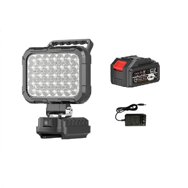 【Ogula 小倉】手提LED燈 雙USB口 夜間戶外露營燈 汽修探照燈(5寸緊急照明燈5-105W-十節一電)