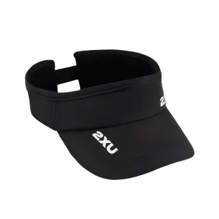 【2XU】U Run Visor 中性 極輕速乾遮陽跑步帽 黑(2X24NSUH20199)