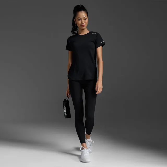 【2XU】W Aero Tee 女士 輕盈吸濕排汗短袖運動T恤 黑(2X24SSW520399)
