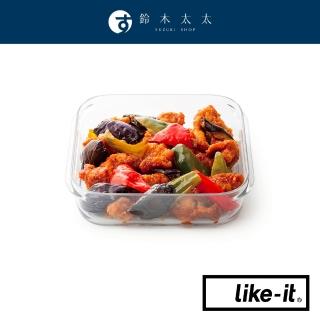 【like-it】耐冷熱清透密封萬用保鮮盒 1200ml-共2色(鈴木太太公司貨)