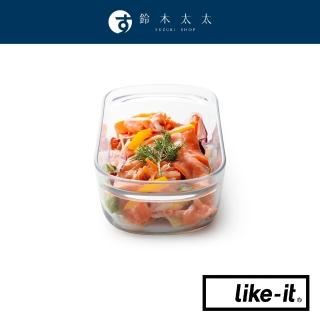 【like-it】耐冷熱清透密封萬用保鮮盒 520ml-共2色(鈴木太太公司貨)