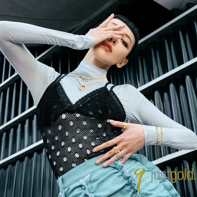 【Just Gold 鎮金店】鎏光 Infinity Luxe 黃金吊墜(不含鍊)