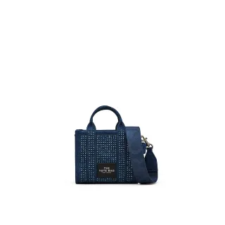【MARC JACOBS】本季精選 MJ THE TOTE 丹寧水鑽迷你托特包