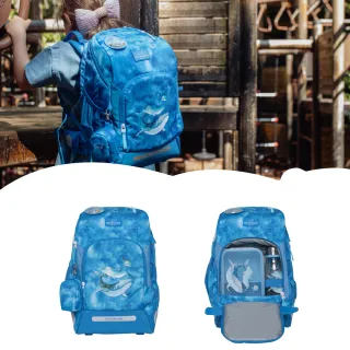 【Beckmann】AIR FLX擴充護脊書包20-25L(拉鍊款挪威書包/適合110-140cm身高/售完不補)