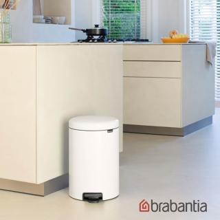 【Brabantia】NEWICON腳踏式環保垃圾桶-純淨白-20L