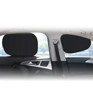 【OMyCar】靜電遮陽隔熱貼 前座+後座-4入-快(汽車遮陽 車窗遮陽 防曬遮光)
