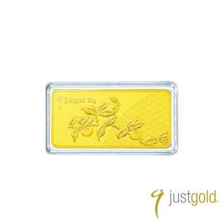 【Just Gold 鎮金店】寶島果宴-金柿如意 金條20g