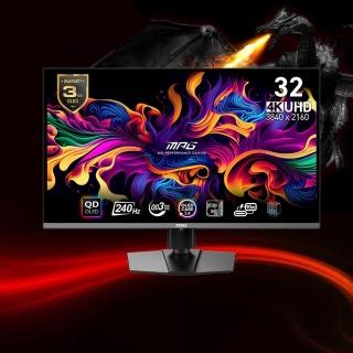 【MSI 微星】XBOX手把組★MPG 321URX QD-OLED 32型 UHD 240Hz 電競螢幕(0.03ms/ClearMR 13000)