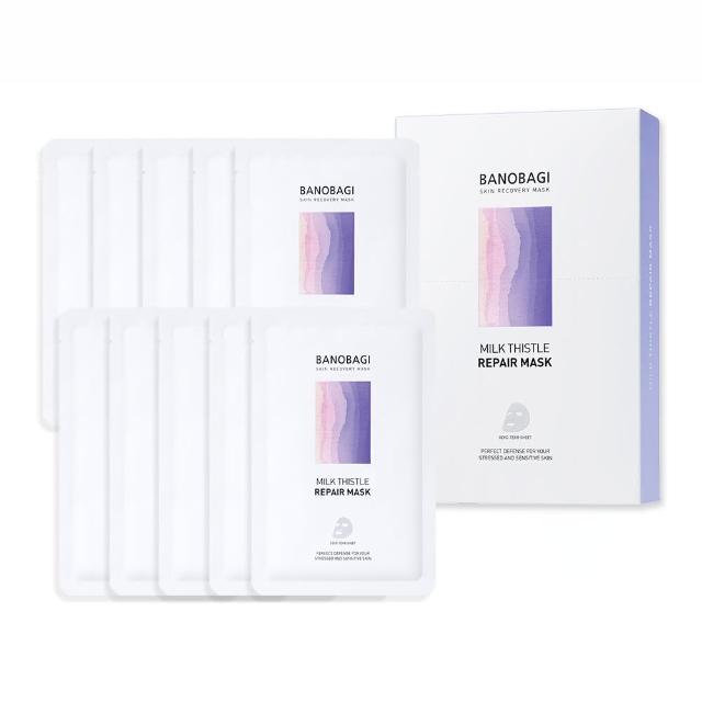 即期品【BANOBAGI】舒緩修復面膜10片/盒 保濕 深層修護肌底(效期2601)