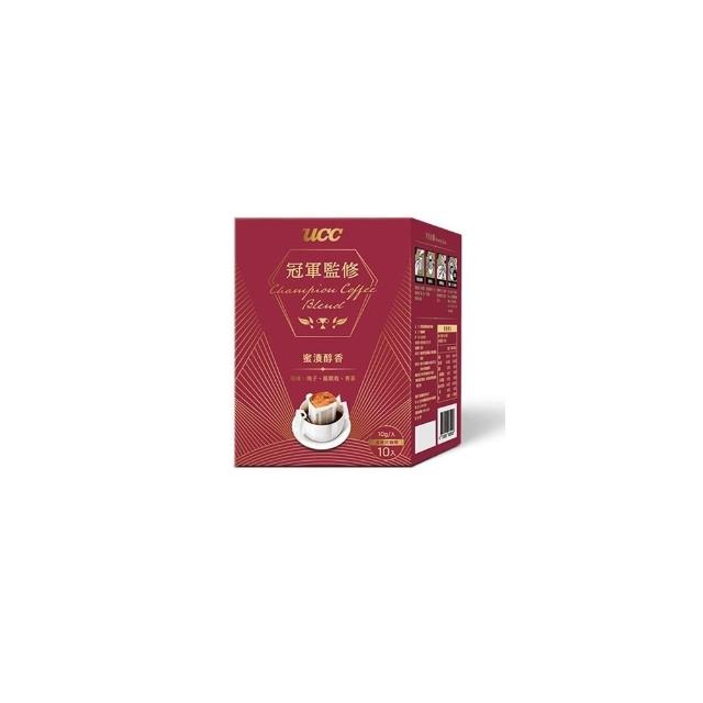 【UCC】即期品-買1送1 冠軍監修濾掛式咖啡10gx10入/盒(蜜漬醇香風味;共2盒)