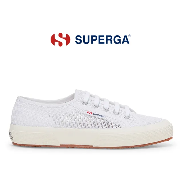 【SUPERGA】休閒鞋 女鞋 網面鞋 3750 經典系列 透氣 鏤空 白 S2135GW-001
