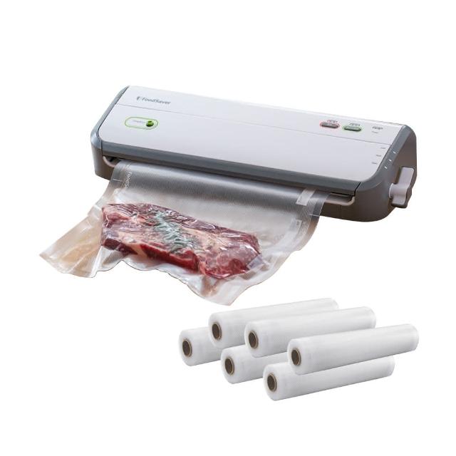 【美國FoodSaver】真空保鮮機FM2010+真空卷6入(真空機/包裝機/封口機)