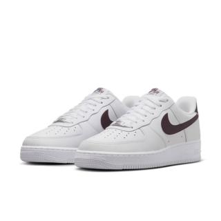【NIKE 耐吉】Nike Air Force 1 07 Burgundy Crush 酒紅 AF1 皮革 休閒鞋 男鞋 FJ4146-112