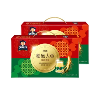 【QUAKER 桂格】養氣人蔘滋補液禮盒42mlx10入x2盒(新年禮盒／禮盒推薦)