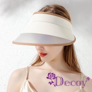 【Decoy】甜美夏日 大帽沿空頂防曬遮陽帽(顏色可選)