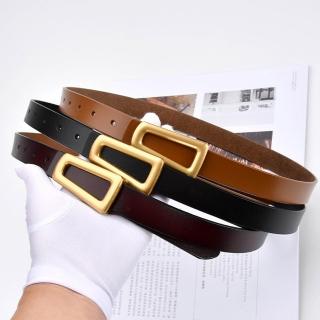 【LEEHER】復古腰帶/棕色皮帶/金扣皮帶/精品腰帶/皮帶/褲帶/腰帶/真皮皮帶/女腰帶/女皮帶/