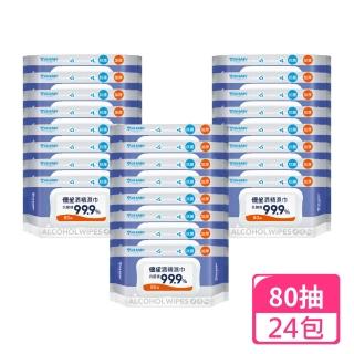 【US BABY 優生】超厚型酒精擦80抽；24包組(酒精濕巾 酒精濕紙巾 濕紙巾)