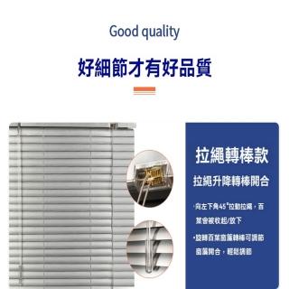 【星治】免打孔百葉窗簾 浴室衛生間遮擋窗簾 百葉捲簾 預售12工作天(免打孔防油 拉珠隱孔款 可客製尺寸)