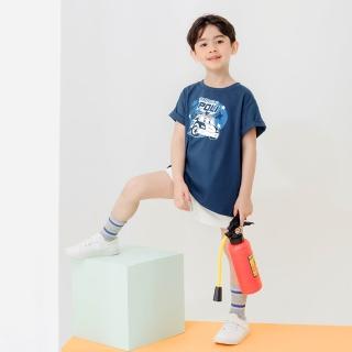 【OB 嚴選】POLI波力純棉波力印花寬鬆圓領上衣 《IP0026》
